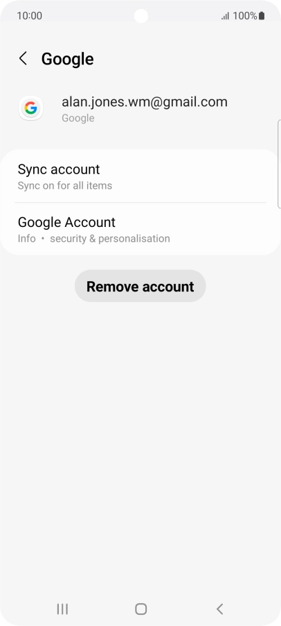 Press Sync account. Press Sync account.