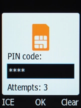 If your SIM is locked, key in your PIN and press the OK key.