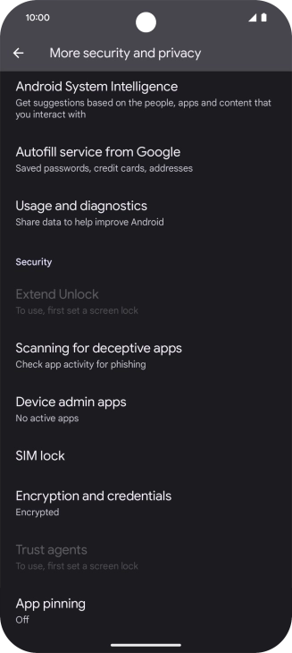 Press SIM lock.