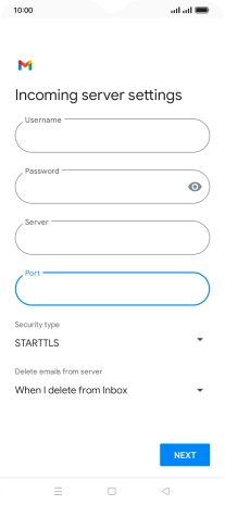 Press the drop down list below 