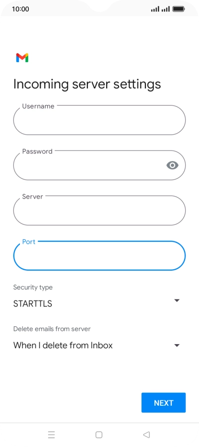 Press the drop down list below 