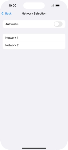 If you turn off the function, press the required network. If you turn off the function, press the required network.
