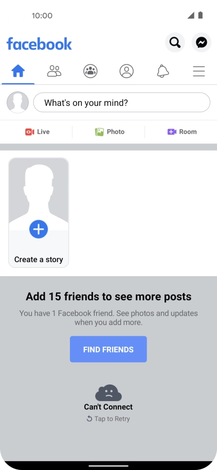 Press the text input field. Press the text input field.