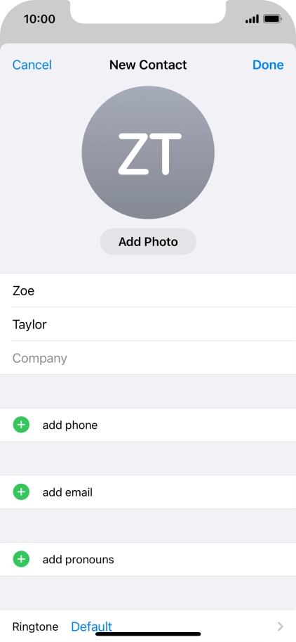 Press add phone. Press add phone.