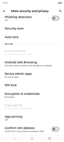 Press SIM lock.