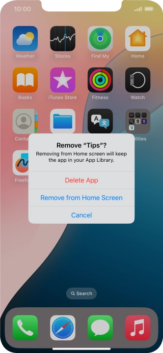 Press Delete App.