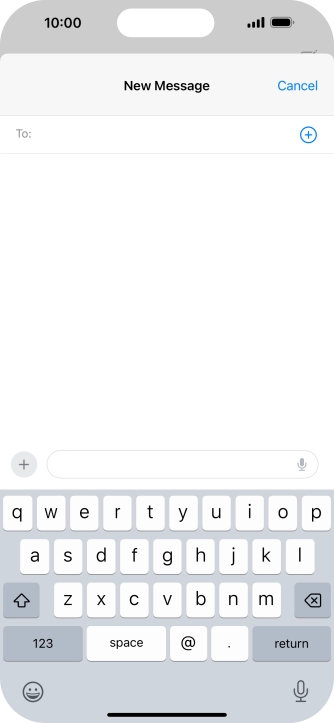 Press To: and key in the first letters of the recipient's name.