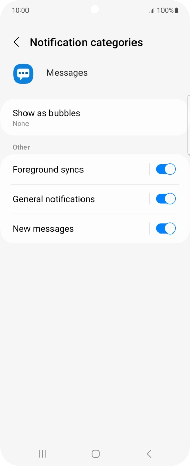 Press New messages.