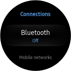 Press Bluetooth. Press Bluetooth.