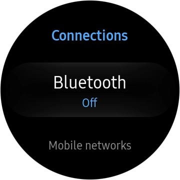 Press Bluetooth. Press Bluetooth.
