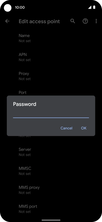Key in wap and press OK. Key in wap and press OK.
