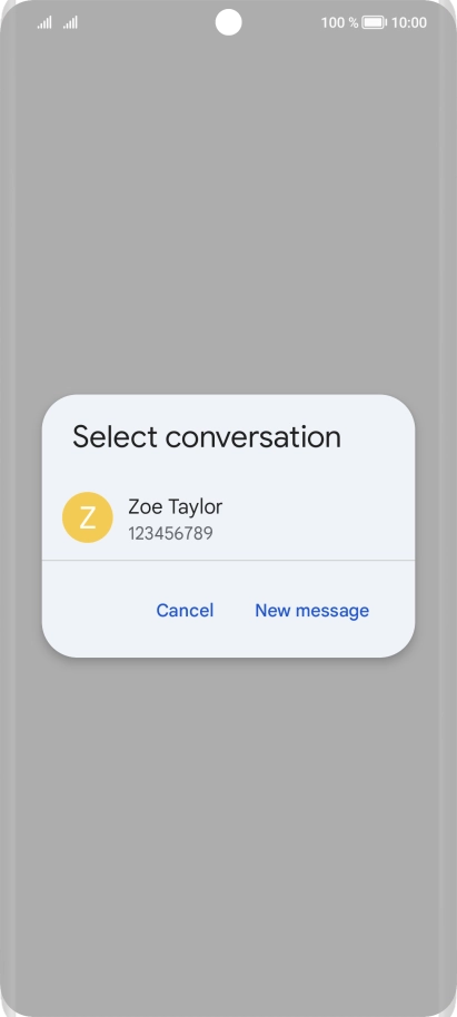 Press New message.