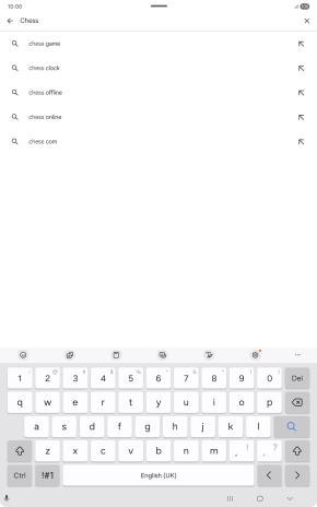 Key in the name or subject of the required app and press the search icon. Key in the name or subject of the required app and press the search icon.