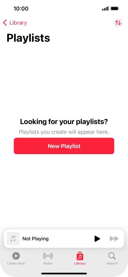 Press New Playlist.