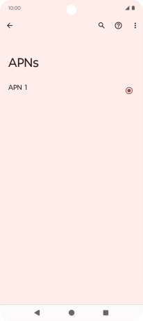 Press the menu icon.