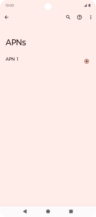 Press the menu icon.