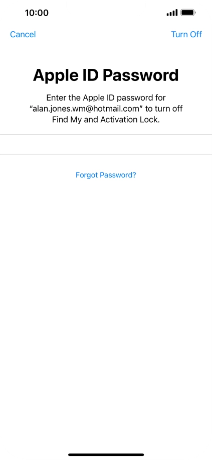 Press Turn Off. Press Turn Off.