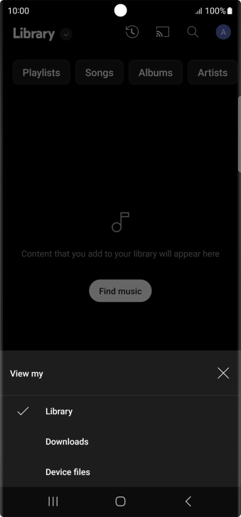 Press the required category and go to the required audio file. Press the required category and go to the required audio file.
