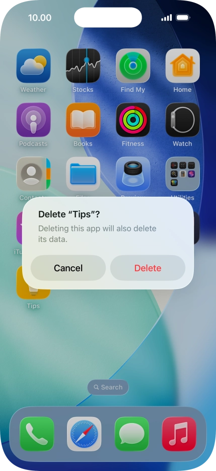 Press Delete.