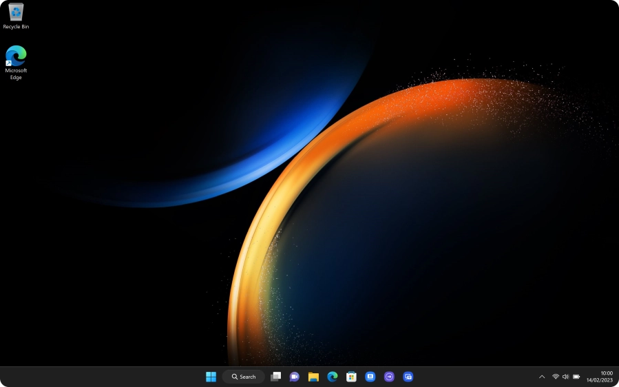 Click the Windows icon. Click the Windows icon.