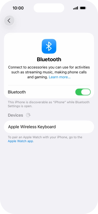 Press the required Bluetooth device and follow the instructions on the screen to pair the device with your phone. Press the required Bluetooth device and follow the instructions on the screen to pair the device with your phone.