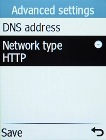 Select Network type. Select Network type.