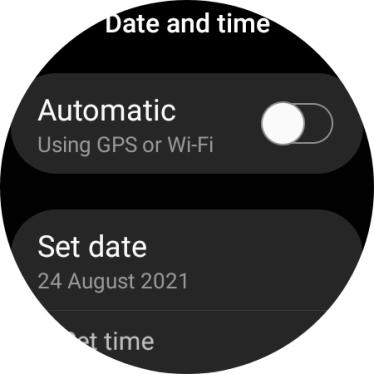 Press Set date.