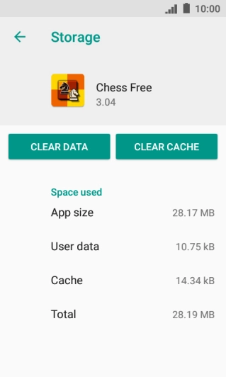 Press CLEAR CACHE. Press CLEAR CACHE.