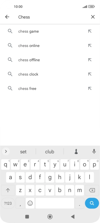 Key in the name or subject of the required app and press the search icon. Key in the name or subject of the required app and press the search icon.