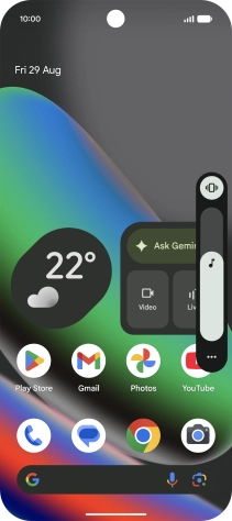 Press the sound mode icon. Press the sound mode icon.