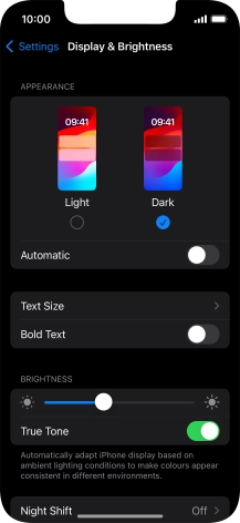 Press the indicator next to Press the indicator next to