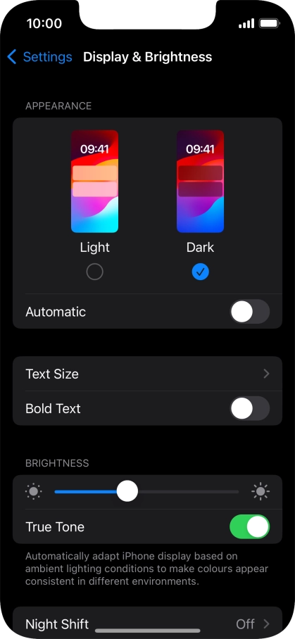Press the indicator next to Press the indicator next to