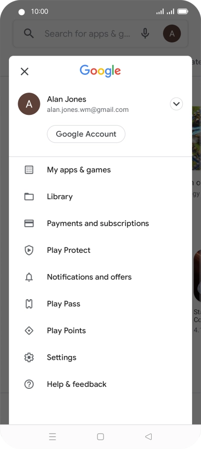 Press My apps & games.