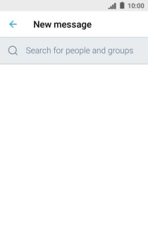 Press the search field. Press the search field.