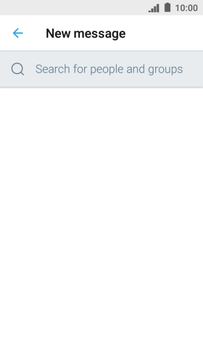 Press the search field. Press the search field.