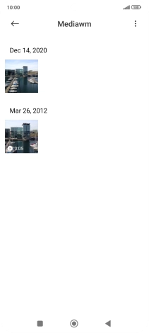 Press and hold the required picture or video clip.