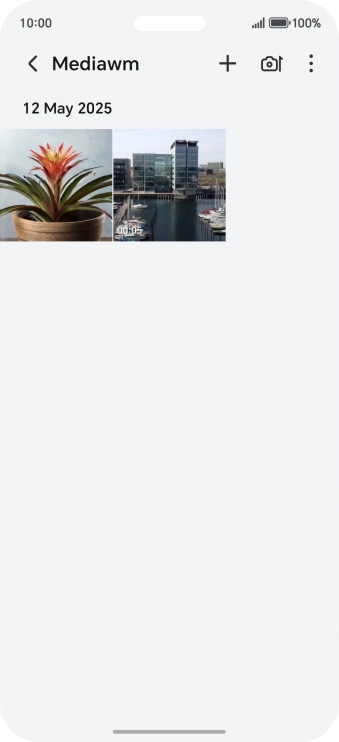 Press and hold any picture or video. Press and hold any picture or video.