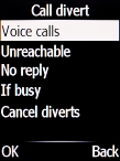 Select the required divert type.