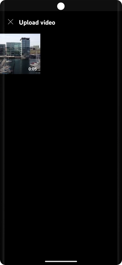 Press the required video clip. Press the required video clip.