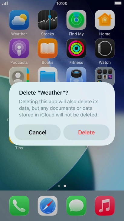 Press Delete.