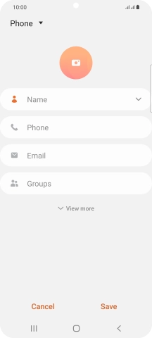 Press the address book drop down list. Press the address book drop down list.