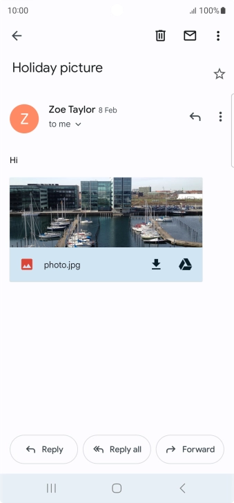 If an application is open on your phone, such as a Mail, you can also use the functions available here, e.g.: Reply to this email. If an application is open on your phone, such as a Mail, you can also use the functions available here, e.g.: Reply to this email.