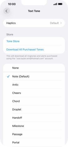 Press the required message tones to hear them. Press the required message tones to hear them.
