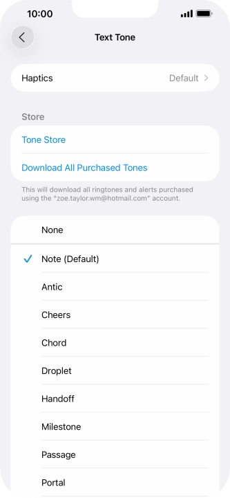 Press the required message tones to hear them. Press the required message tones to hear them.