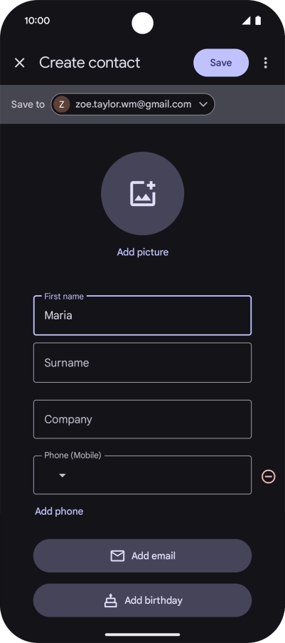 Press Surname and key in the required last name.