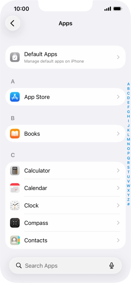Press App Store.