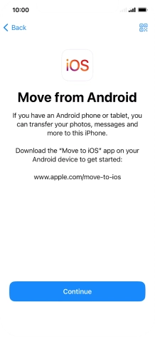 To transfer content to your phone, you need to install the app To transfer content to your phone, you need to install the app