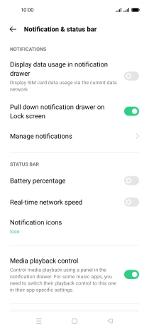 Press Manage notifications.