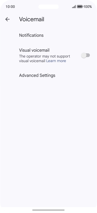 Press Advanced Settings. Press Advanced Settings.
