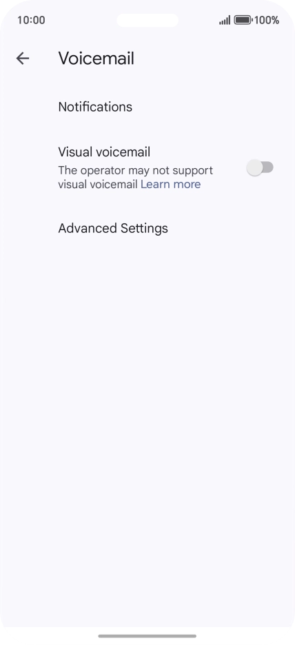 Press Advanced Settings. Press Advanced Settings.